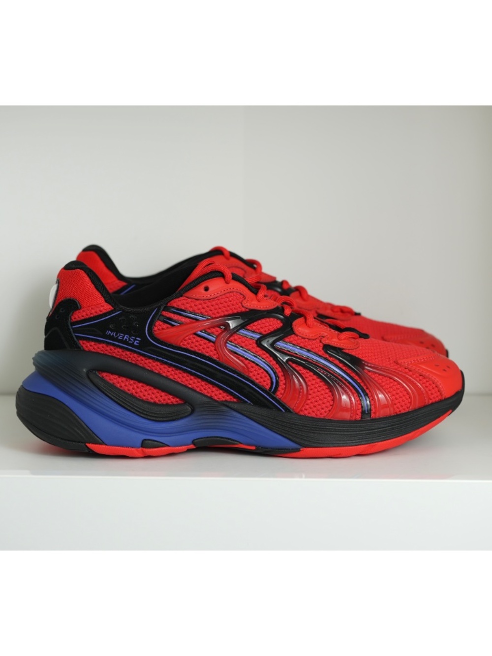 Puma Inverse Rev Red Black Blue 402380 01 Sneaker Shoe Men's US 10.5 EU 44